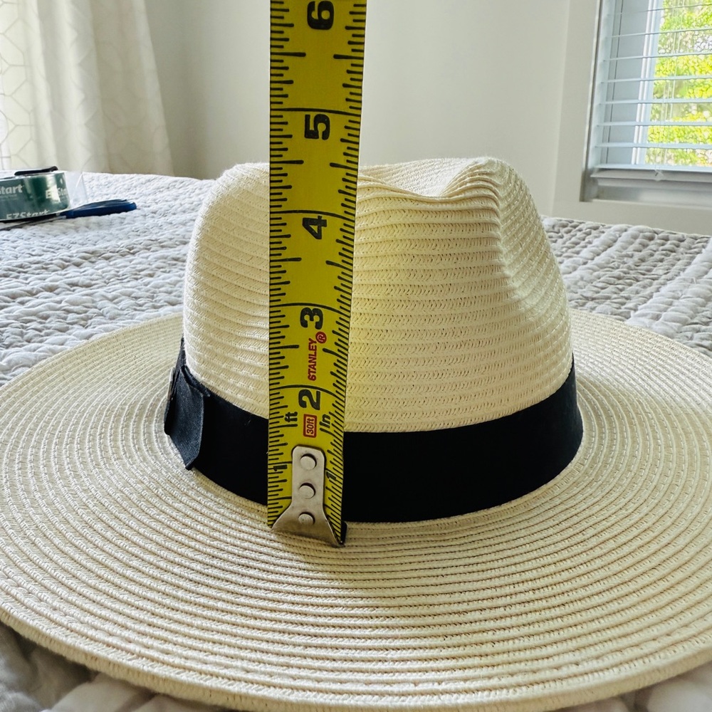 HBY Miami White and Black Women's Fedora, Size S/M - Picture 4 of 5